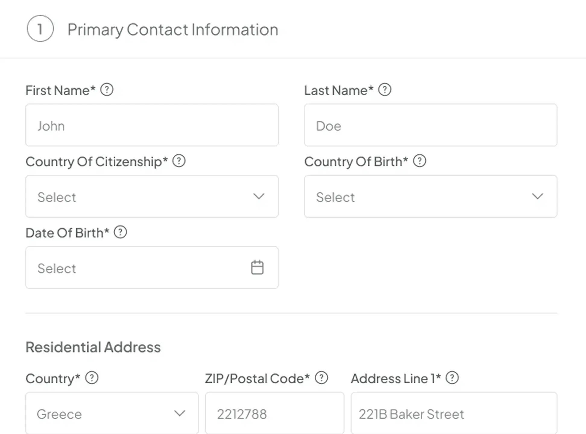 Seller Information